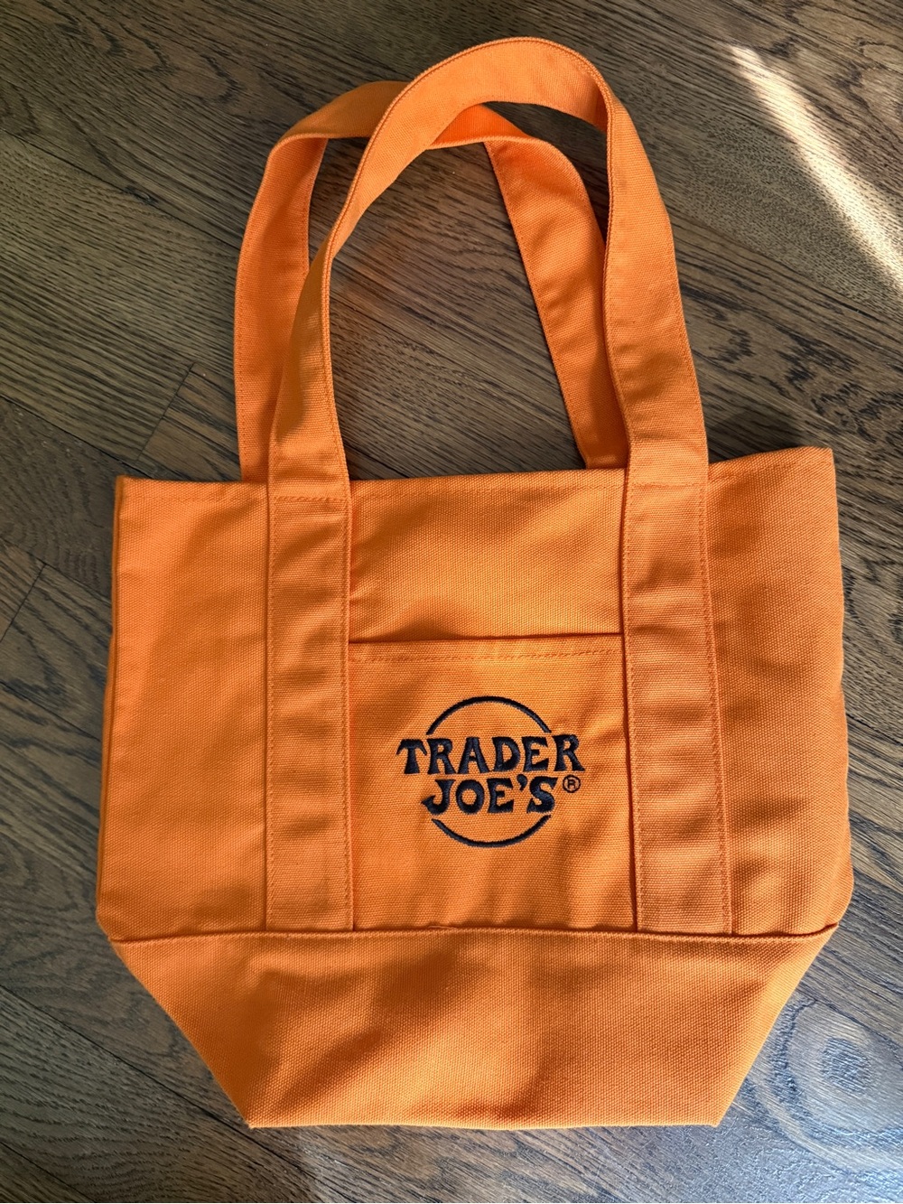 Trader Joe’s Orange Canvas Tote Bag Mini